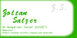 zoltan salzer business card